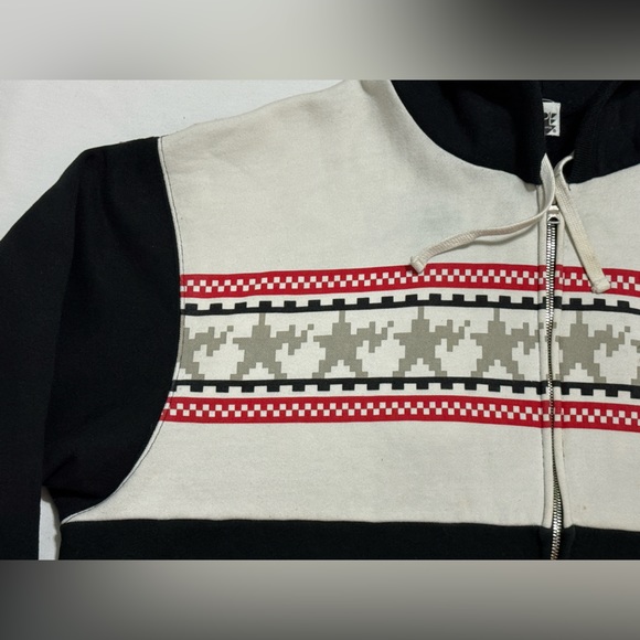 VTG A Bathing Ape BAPE Digital Print Y2K Stars Nigo Parka Zip Hoodie RARE BLACK - Picture 2 of 16